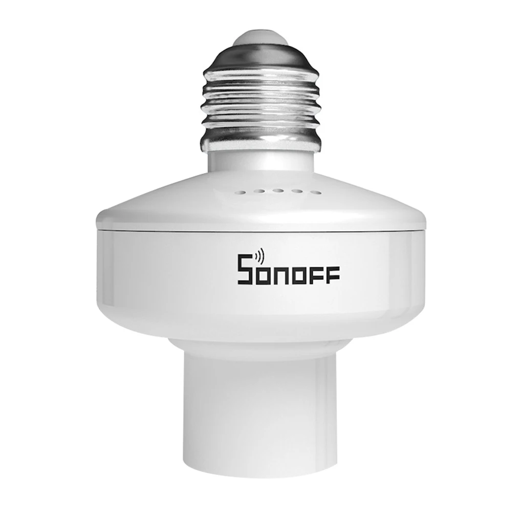 Sonoff Smart WiFi Light Socket Lamp Holder for Led Bulb E27 E26 Google Home Echo Alexa Voice Control, Remote Control ON OFF