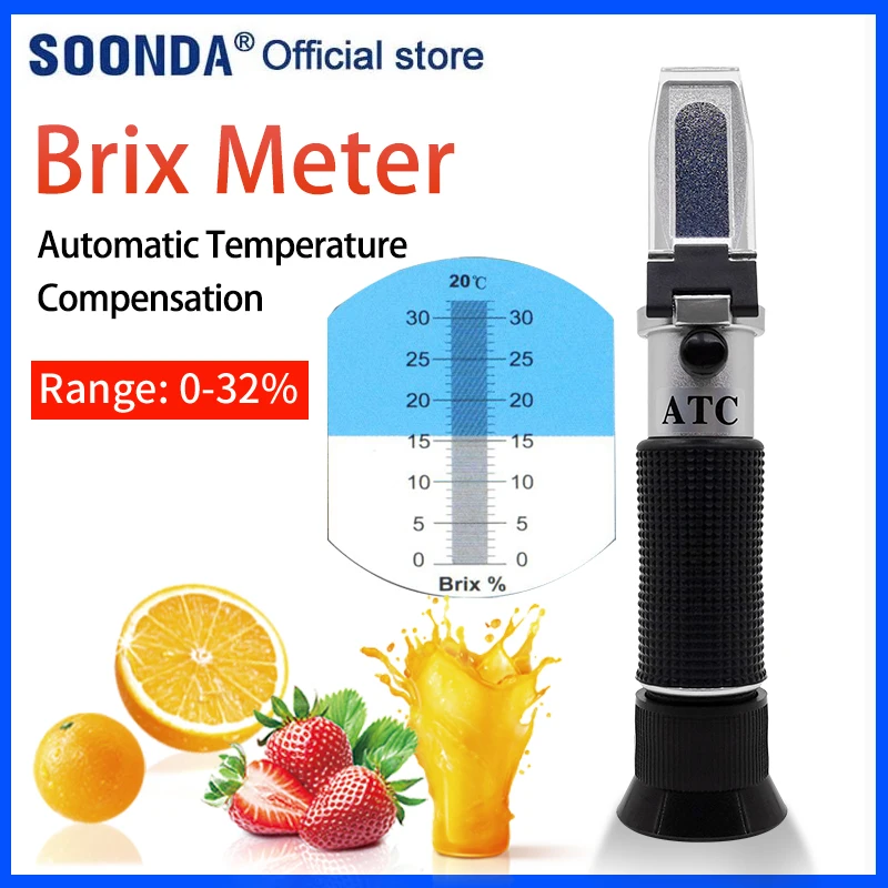 0 32% Brix тестер фруктового сока измеритель сахара в крови по оптовым ценам с