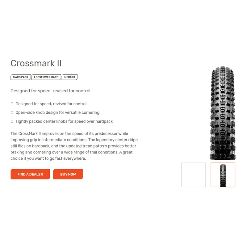 Шины складные MAXXIS CrossMark II MTB 26x2 1 27.5x2.1/2.25 29x2.1/2.25 EXO Protection TR бескамерные готовые для