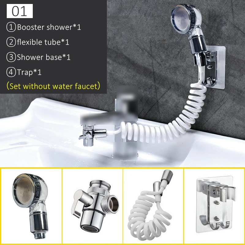 

Faucet External Shower Hand Toilet Faucet Filter Flexible Suit Wash Hair House Kitchen Sink Faucet Water Saving EL1020