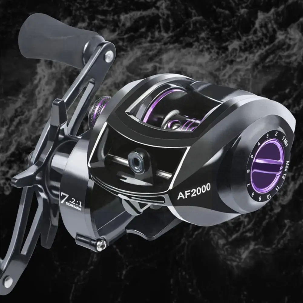 7.2:1 Fishing Reel Bait Casting Reel Line Spool Saltwater Fishing Accessories Casting Area Power Freshwater Aluminium C8D9