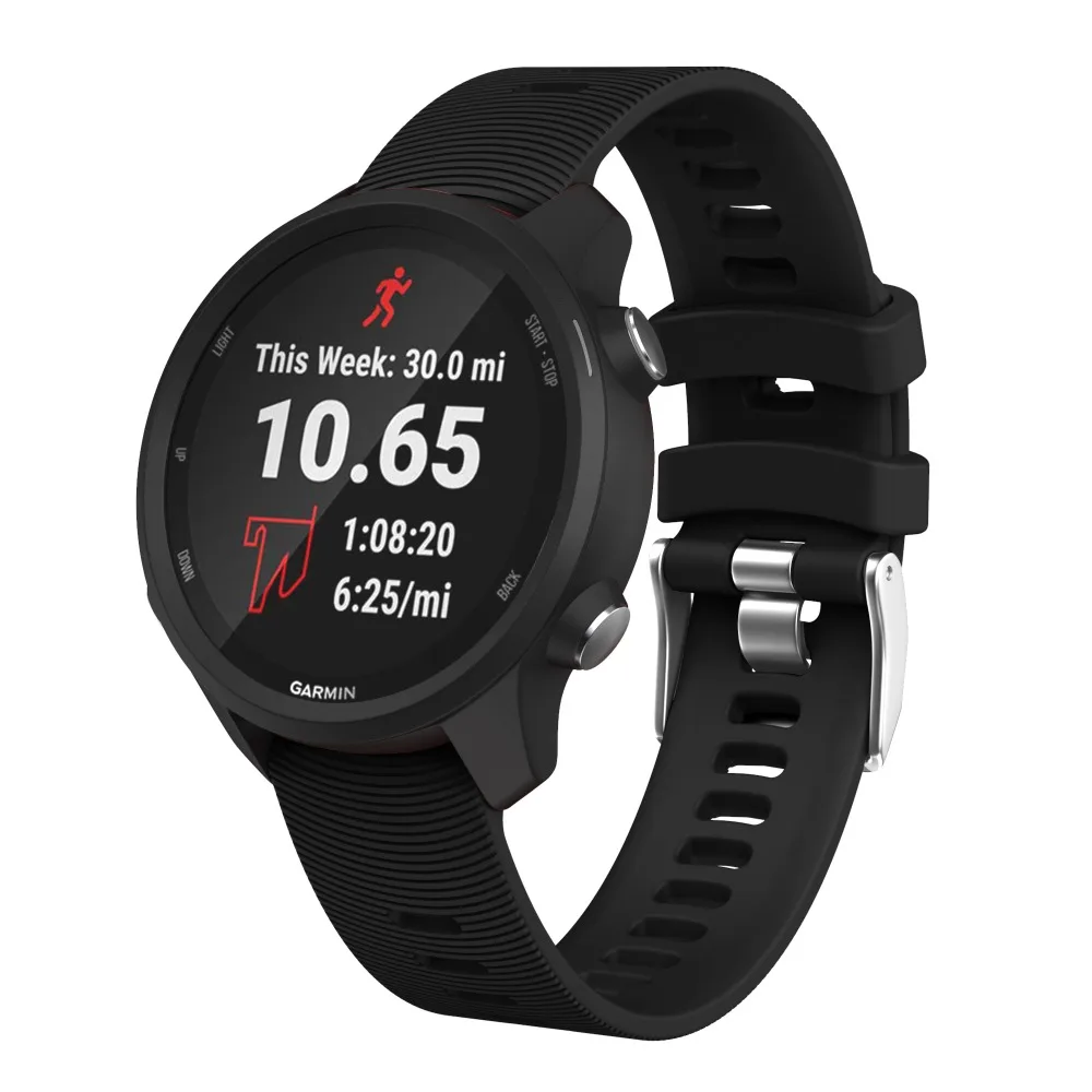 Ремешок для часов Garmin 245 ремешок 20 мм силиконовый спортивный Сменный ремень Forerunner