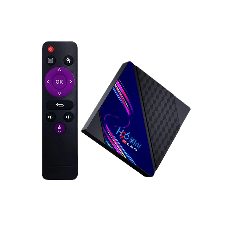 Приставка Смарт-ТВ H96 Mini V8 Android 10 0 RK3328A 4K 3D медиаплеер 2160P 1080P до 60 кадров в секунду
