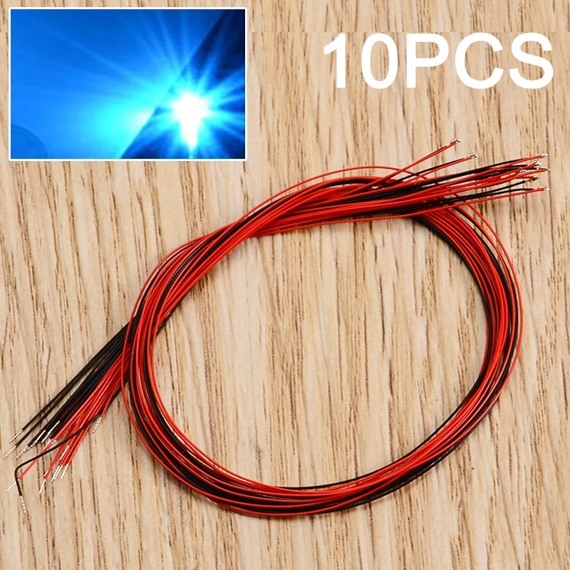 10 шт. #0402 SMD светодиодный припаянный Проводные провода Micro Litz 2 8 в 3 4 синий