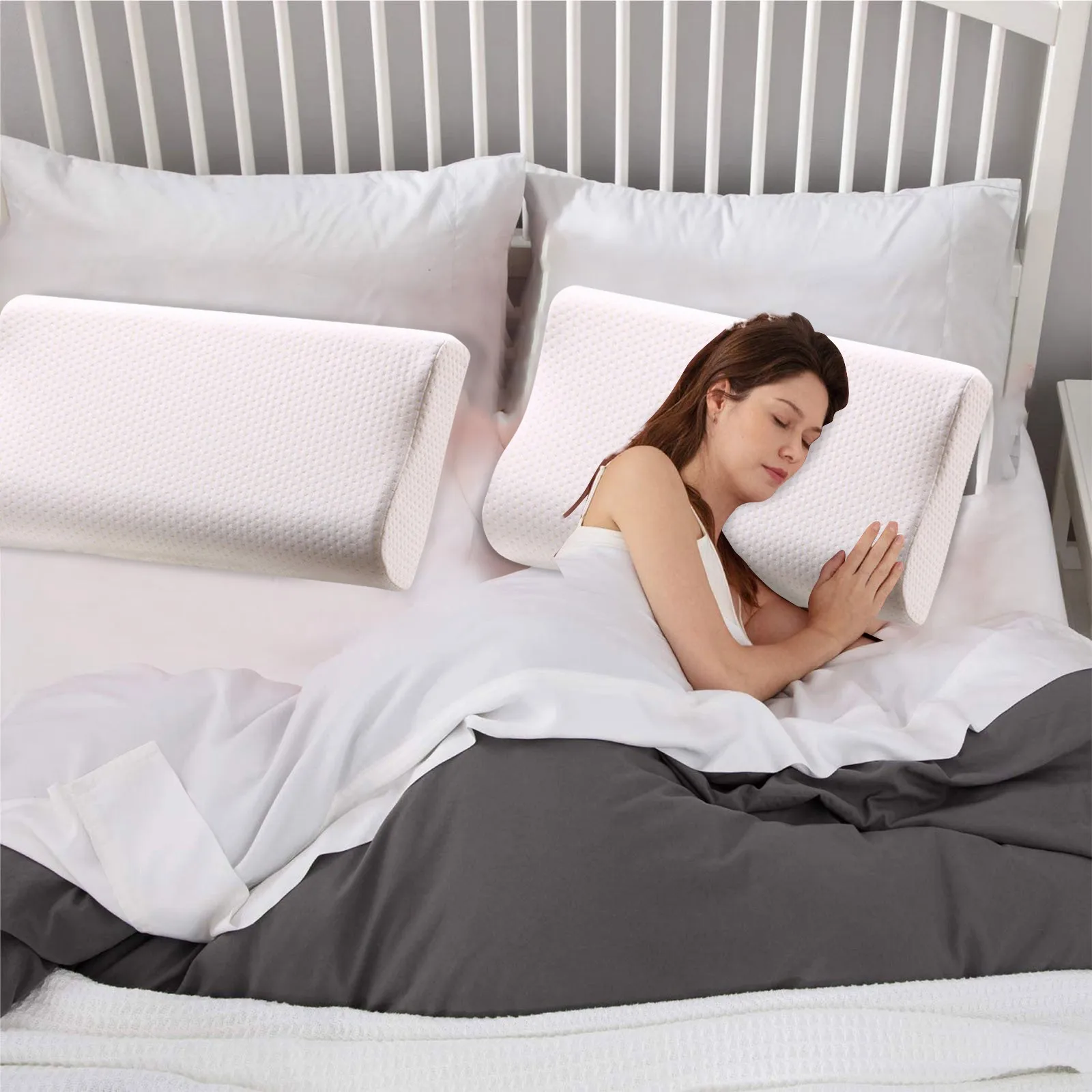 

Memory Foam Pillow For Cervical Spine Memory Foam Pillow Memory Pillow Sofa Insert Cotton-padded Head Pillow Inner home living