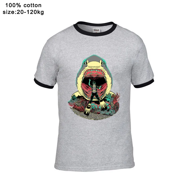 2020 уличная одежда Megalodoom ныряльщик акваланг Мужская забавная Спортивная футболка