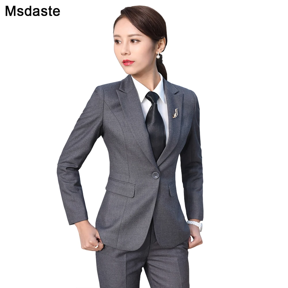 Женская Офисная Рабочая одежда Деловые женские куртки облегающее Женское пальто