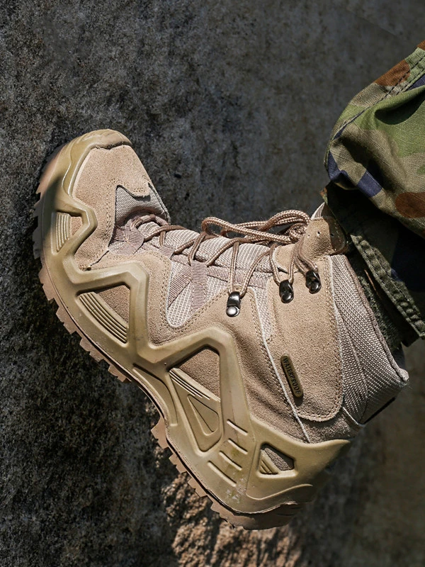 Army Fans Outdoor Middle Low Help Boots Outdoor Waterproof Breathable Non-slip Trekking Camping Climbing Cross-country Men Shoes