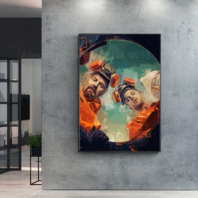 Jesse Pinkman Гейзенберг Уолтер Уайт картина из фильма во все тяжкие холсты