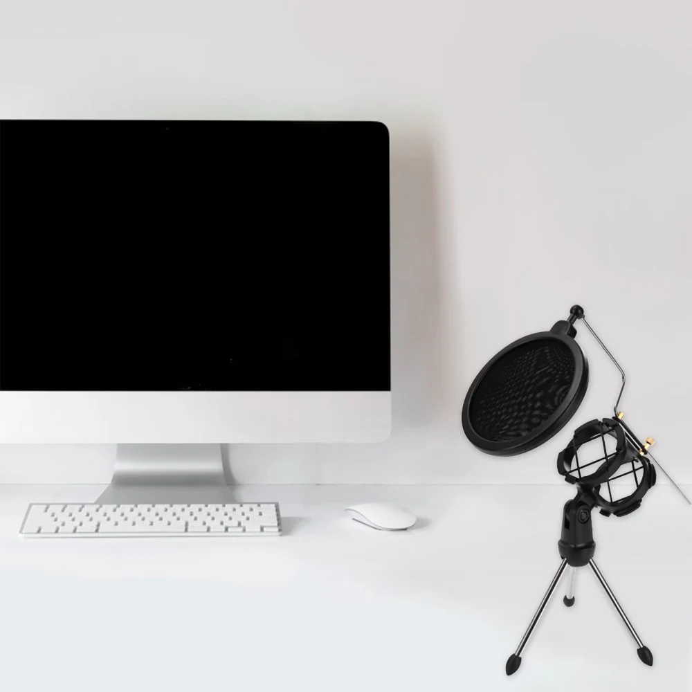 180 градусов регулируемый штатив для микрофона складной настольный держатель с