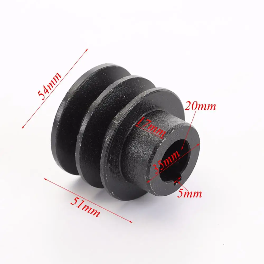 Шкив электродвигателя 35 мм OD 20 ID v pulley для двигателей Honda 168F 170F GX110 GX120 GX160 GX200 7HP ATV Go