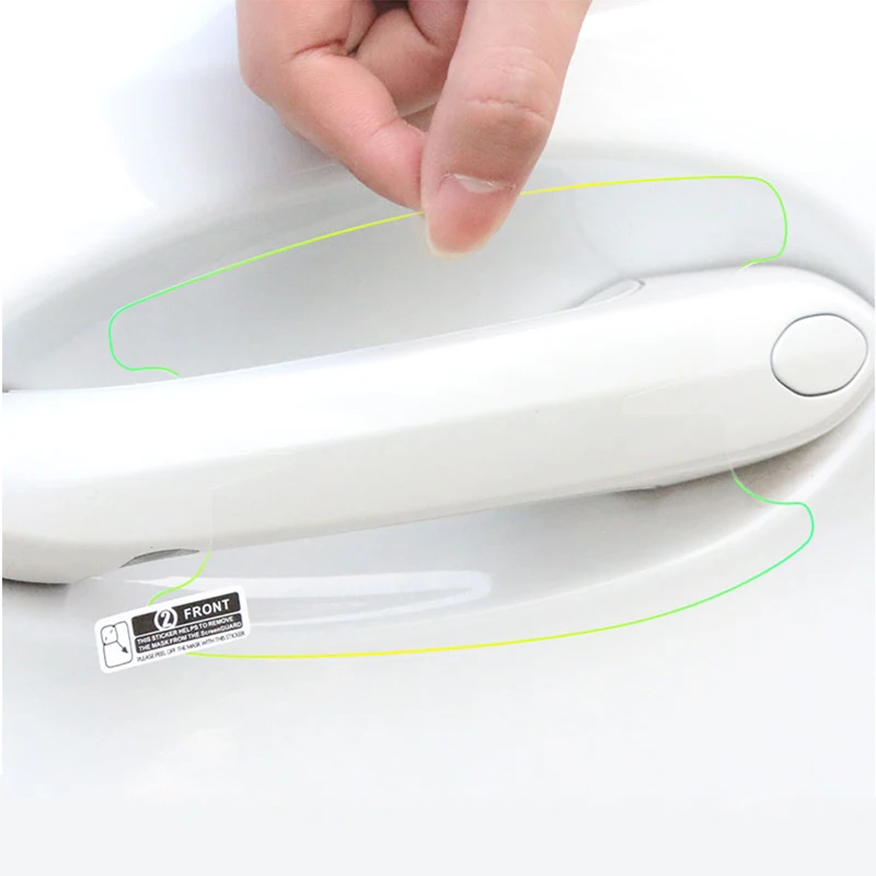 Прозрачная защитная пленка из ТПУ на автомобильную ручку наклейки дверь