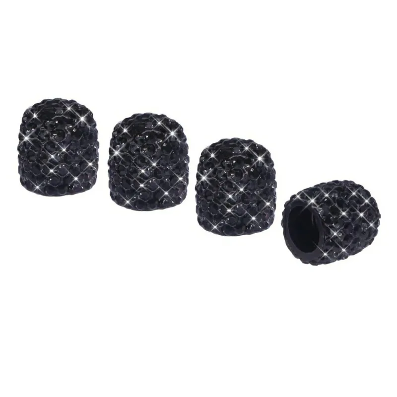 

4Pcs/Lot Soft Clay Rhinestone Car Tire Valve Caps Diamond Shining Dustproof Caps Car Accessories Car Tire/Wheel DecorationH