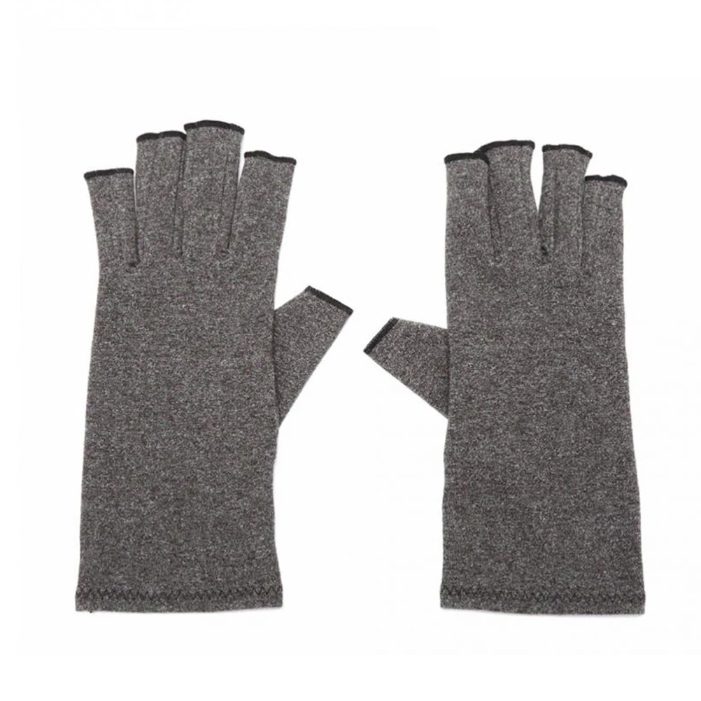 Унисекс мягкие Нескользящие перчатки с открытыми пальцами для туннелей