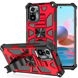 applicable to hongmi note10 bayi magnetic suction bracket anti falling mobile phone case xiaomi poco x3nfc armor protective free global shipping