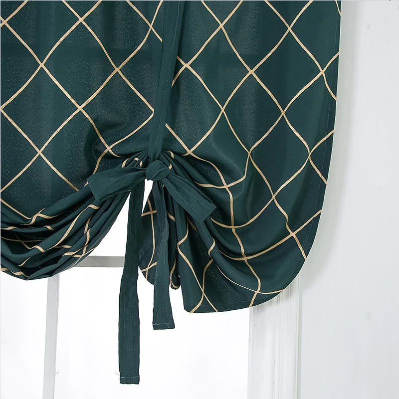 Новая водостойкая римская занавеска с геометрической вышивкой для окон в