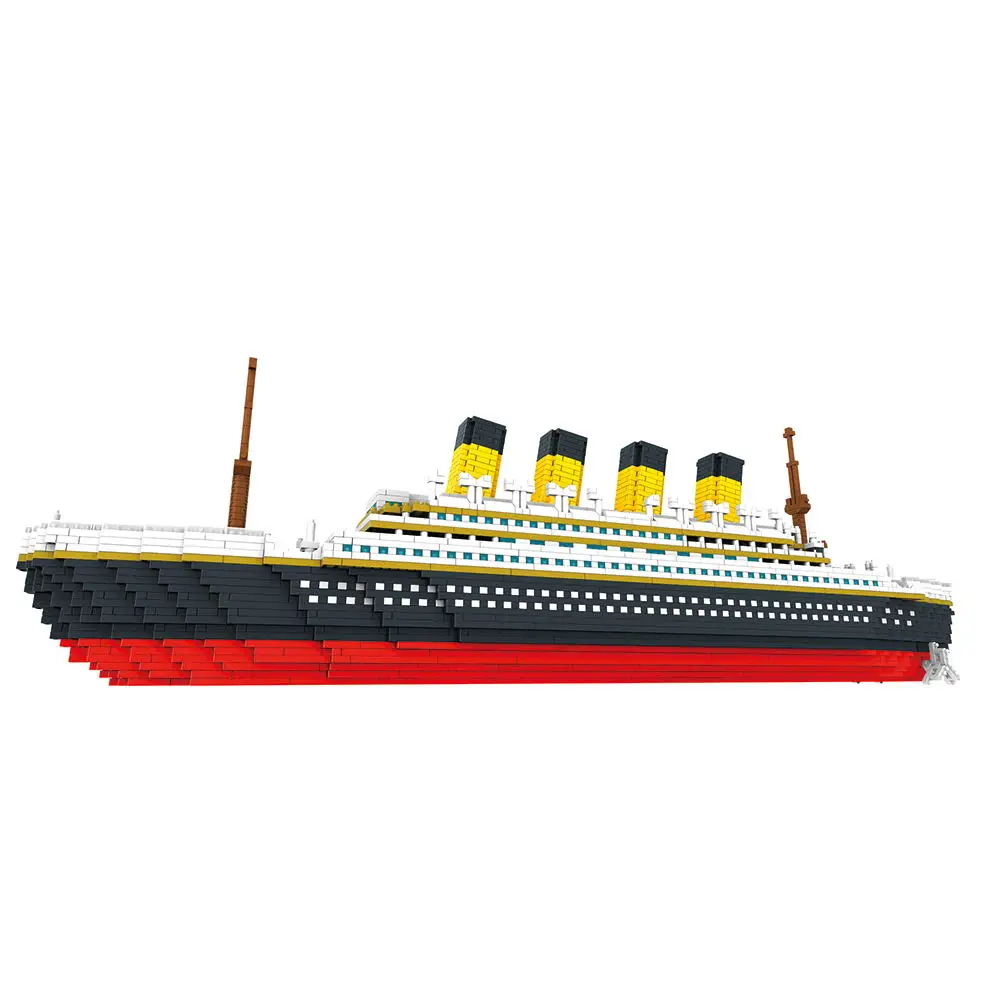 3800PCS Blocks Titanic Cruise Ship Model Boat DIY Assemble Building Classical Brick Toys Birthday Gift For Children |