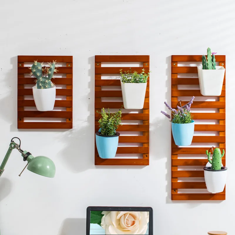

Simple wood Wall Shelf With hook Wall flower stand Room Craft Storage Rack Rope Wall Hanging Bedroom Living Room Decoration