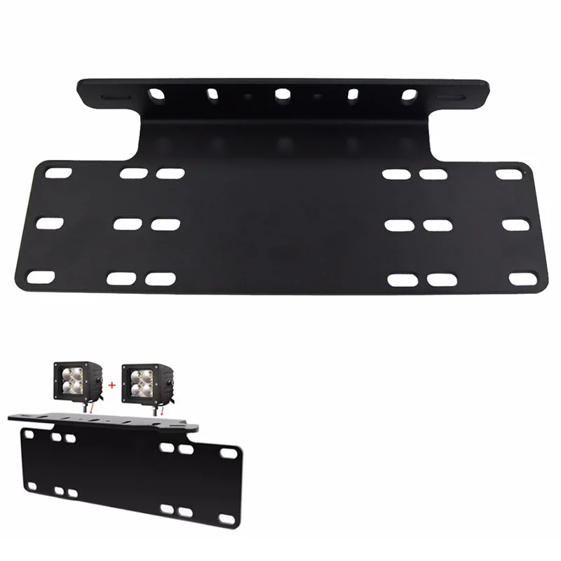 

1Pcs Universal Front Bumper License Plate Car Mount Stand Holder Bracket Offroad Light Bar For Offroad Work Day Light Truck