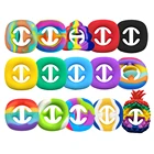Игрушка-антистресс Rainbow Snapperz, снятие тревоги, экструзионные сенсорные игрушки игрушка для аутистов для снятия стресса