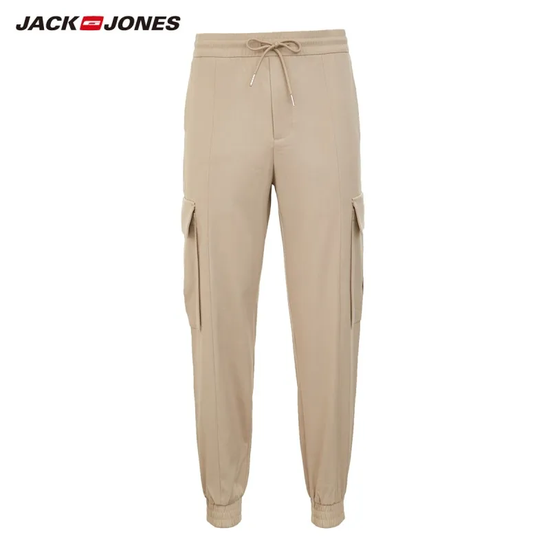 JackJones мужские однотонные повседневные брюки с карманами-карго стиль | 220114516