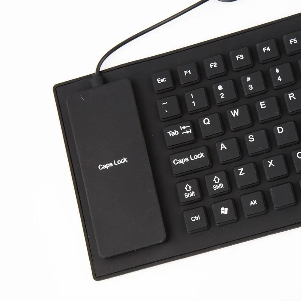 EastVita черная 85 клавиш силиконовая клавиатура USB Проводная водонепроницаемая