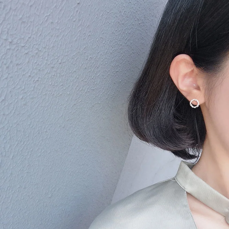 Горячая Распродажа серьги из стерлингового серебра 925 пробы с кубическим