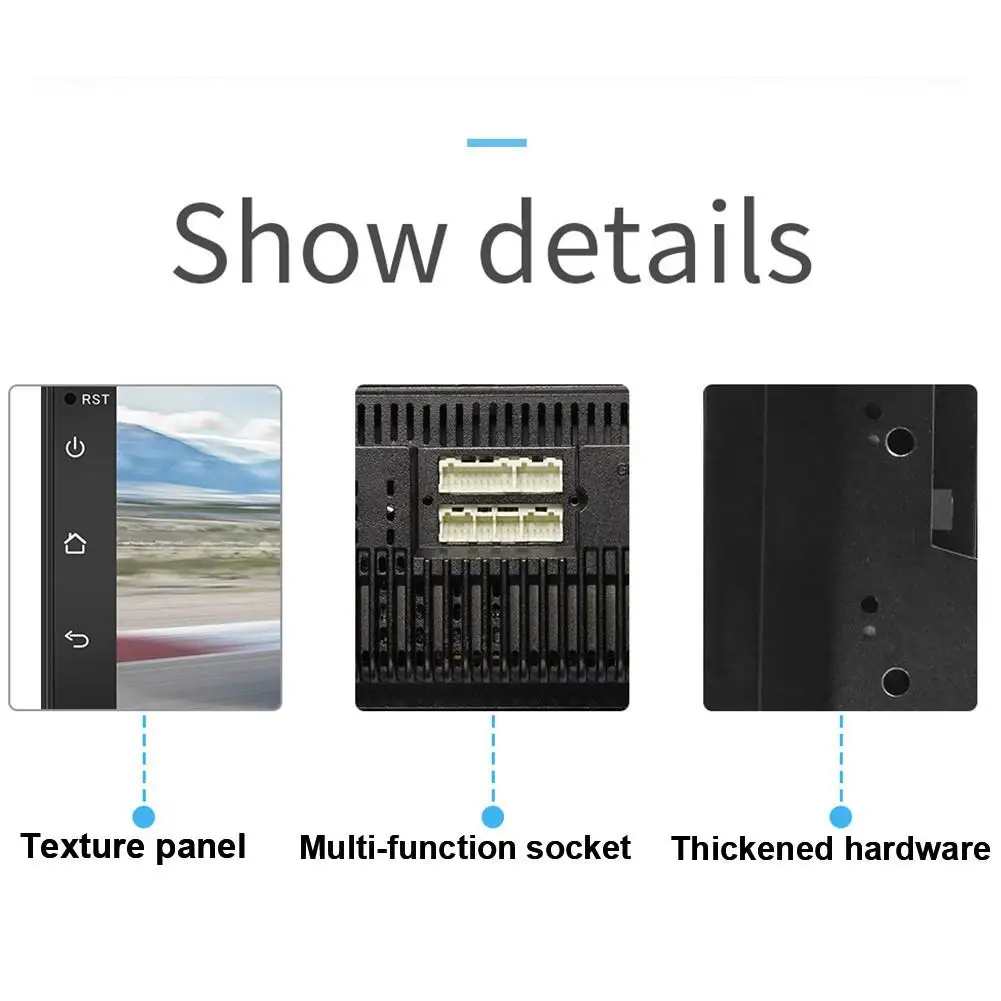 7-дюймовый автомобильный 2 Din радио Bluetooth HD 1024x600 Mp5 плеер универсальный автомобильный стерео gps навигационная Интегрированная машина для Android 8,1