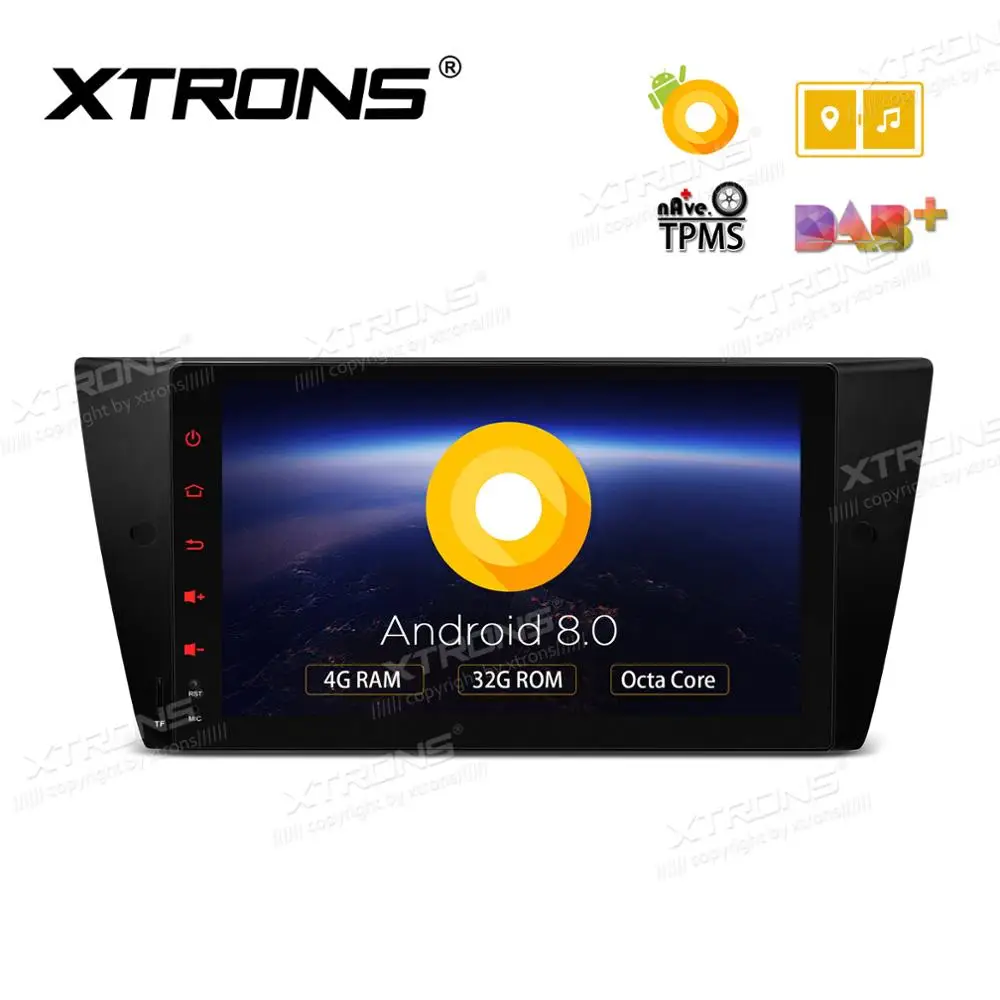 XTRONS 9 "Android 8 0 радио мультимедиа автомобильный стерео плеер GPS DAB без DVD для BMW E90