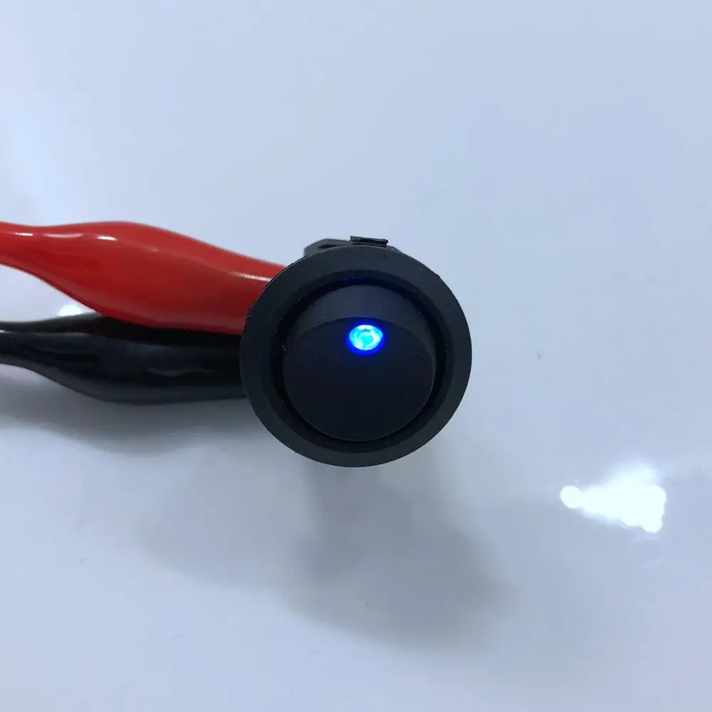 ВКЛ-ВЫКЛ 12V 20A кулисный переключатель со светодиодной лампы светильник Dpst DPST для