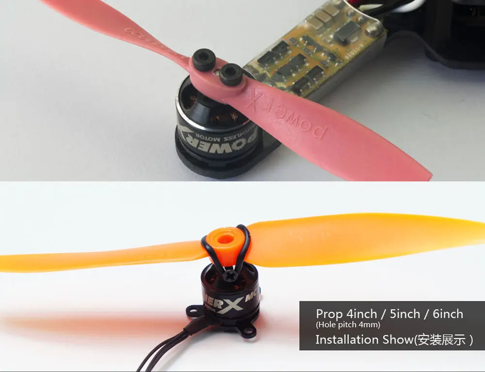 Мини микро MC1108 4000KV бесщеточный двигатель поддержка 1S 5A/2S 5A 5030 Пропеллер для