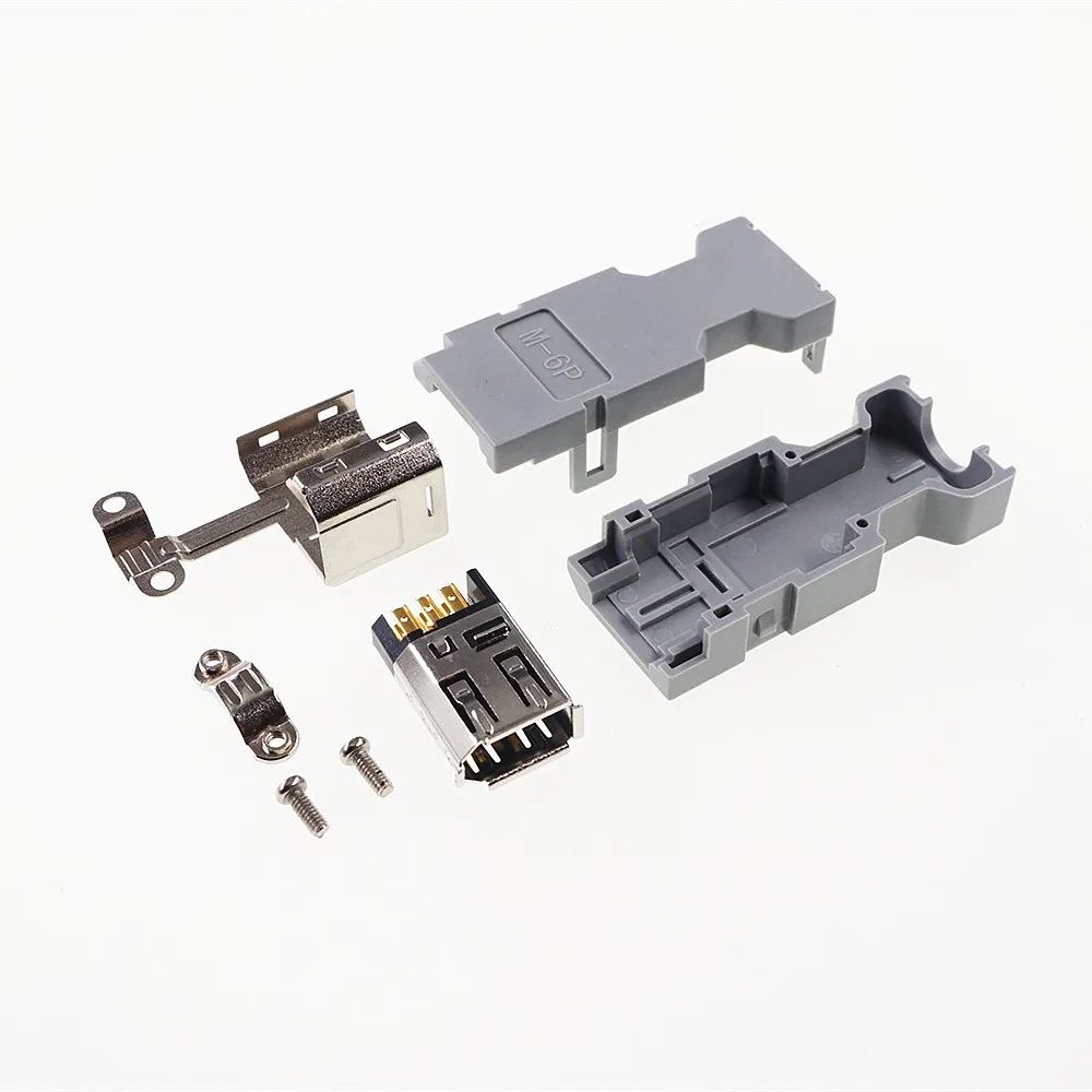 1 шт. IEEE 1394 SM-6 P 6-позиционный последовательный разъем I/O припой свободно висящий в