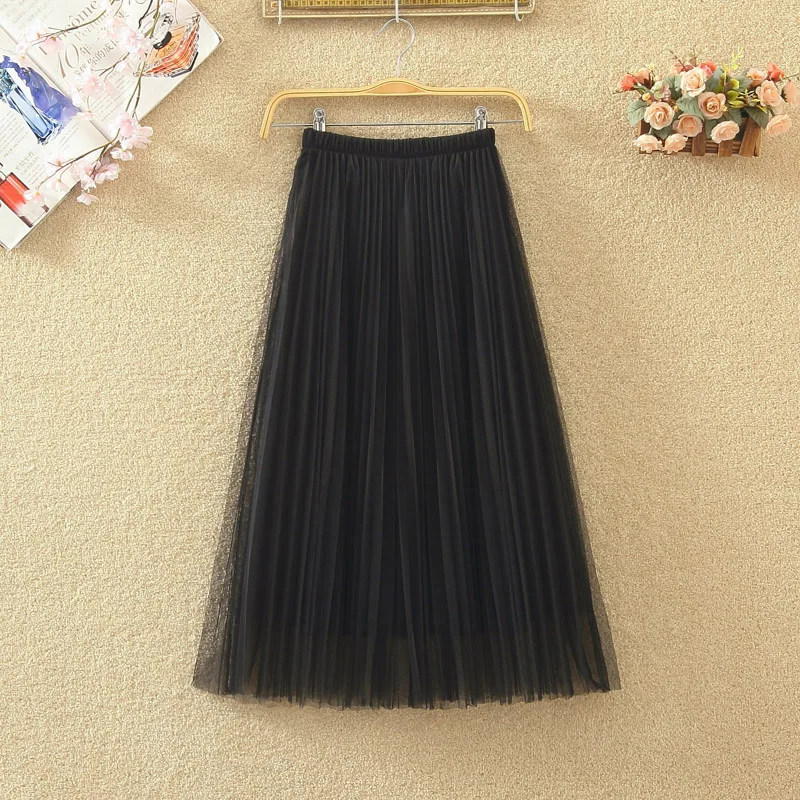 Юбки женские Джокер нового фонда 2019 осень зима Феи длинная Плиссированная юбка
