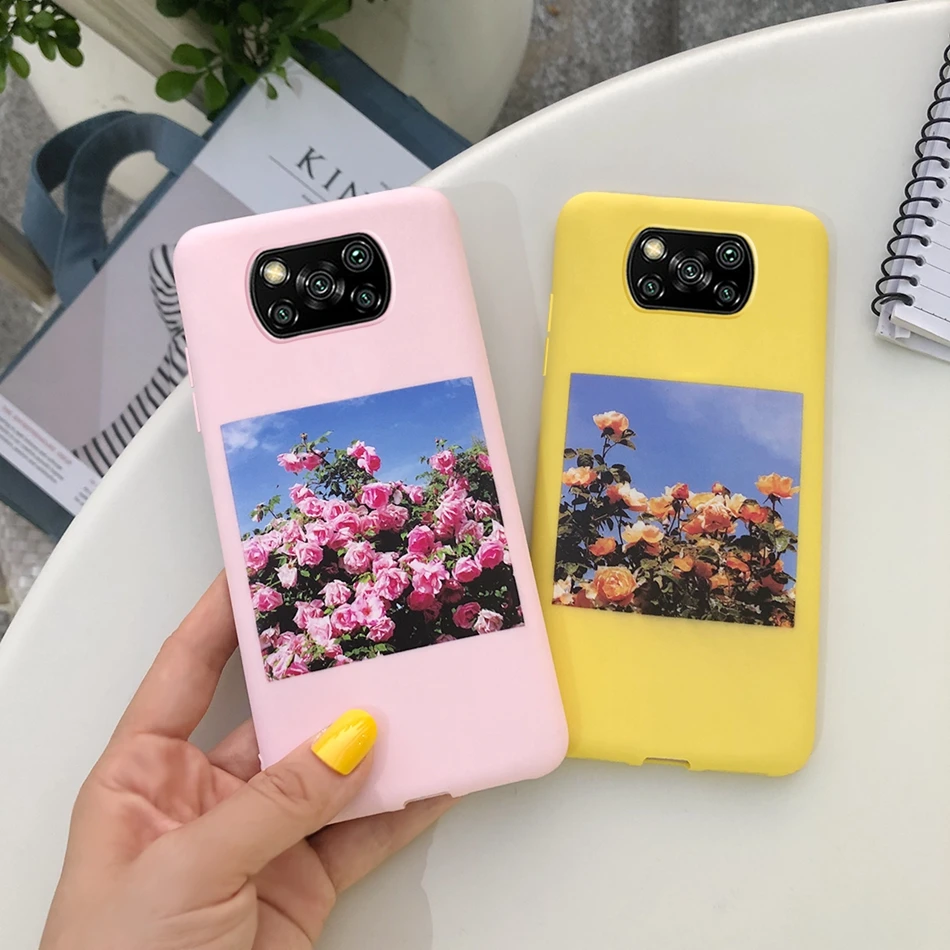 Милый мультяшный чехол Poco M3 с изображением кактуса банана для Xiaomi чехлы