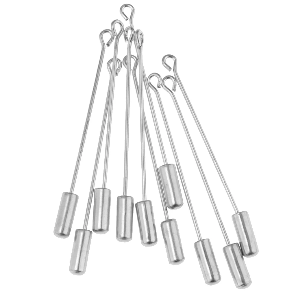 Длинная брошь из нержавеющей стали для костюма 20 шт. ручная работа бутоньерка