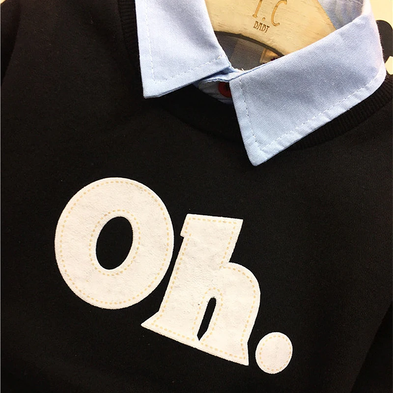 Spring Autumn boys clothing Baby sweatshirt or shirt ripped jeans kids children toddler letter print top 2 to 7 yrs | Детская одежда и