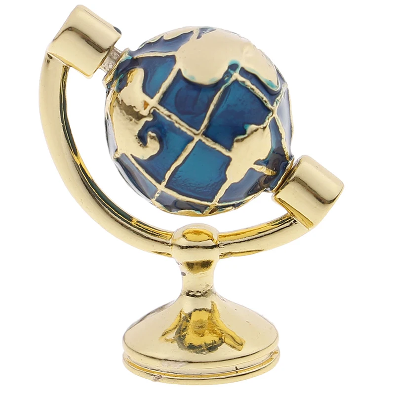 

Масштаб 1:12 миниатюрный поворотный шар с золотой подставкой вращающийся шар кукольный домик мебель для гостиной игрушки аксессуары