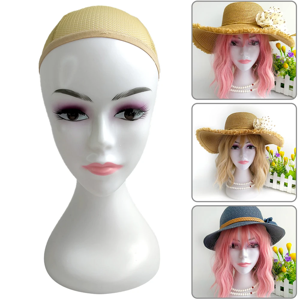 Высококачественная модель головы с сеткой для волос высотой 35 см парик из