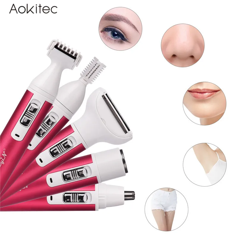 

5 в 1, женский Электрический эпилятор для удаления волос