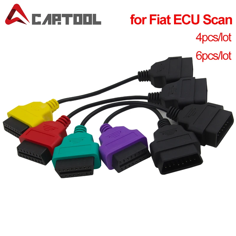 Obd2 4 шт./6 шт. разъем для сканера Fiat ECU адаптер OBDMultiECUScan ABS Подушка obd2