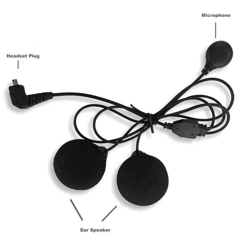 

FreedConn T-MAX Hard/Soft Wire Earphone & Speaker Cable for Motorcycle Open Face or Half Face Helmet Bluetooth Intercom Headset