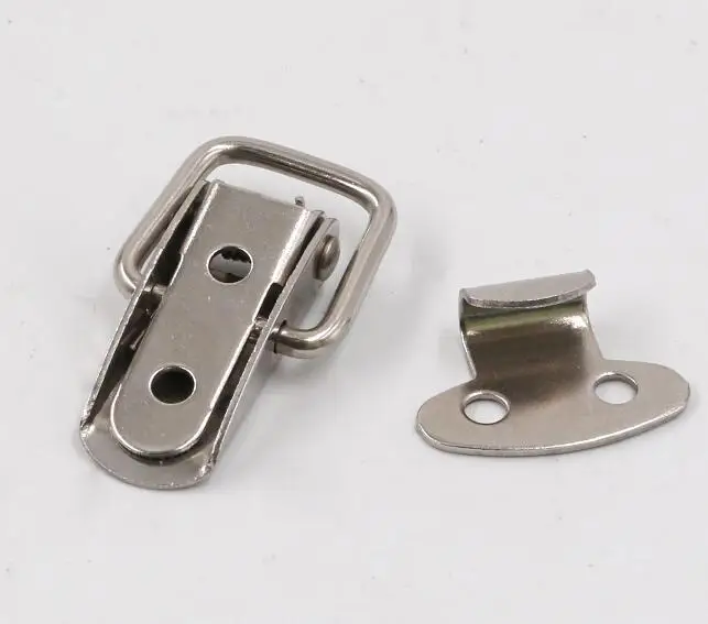 10PC Cabinet Box Locks Spring Loaded Latch Catch Toggle 45*16mm Iron Hasps For Sliding Door Window Furniture Hardware |