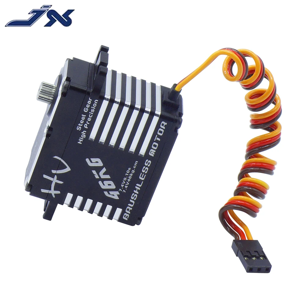 JX BLS-HV7146MG Водонепроницаемый 46 кг бесщеточный Стандартный Servo 8 4 V 0.1sec Сталь