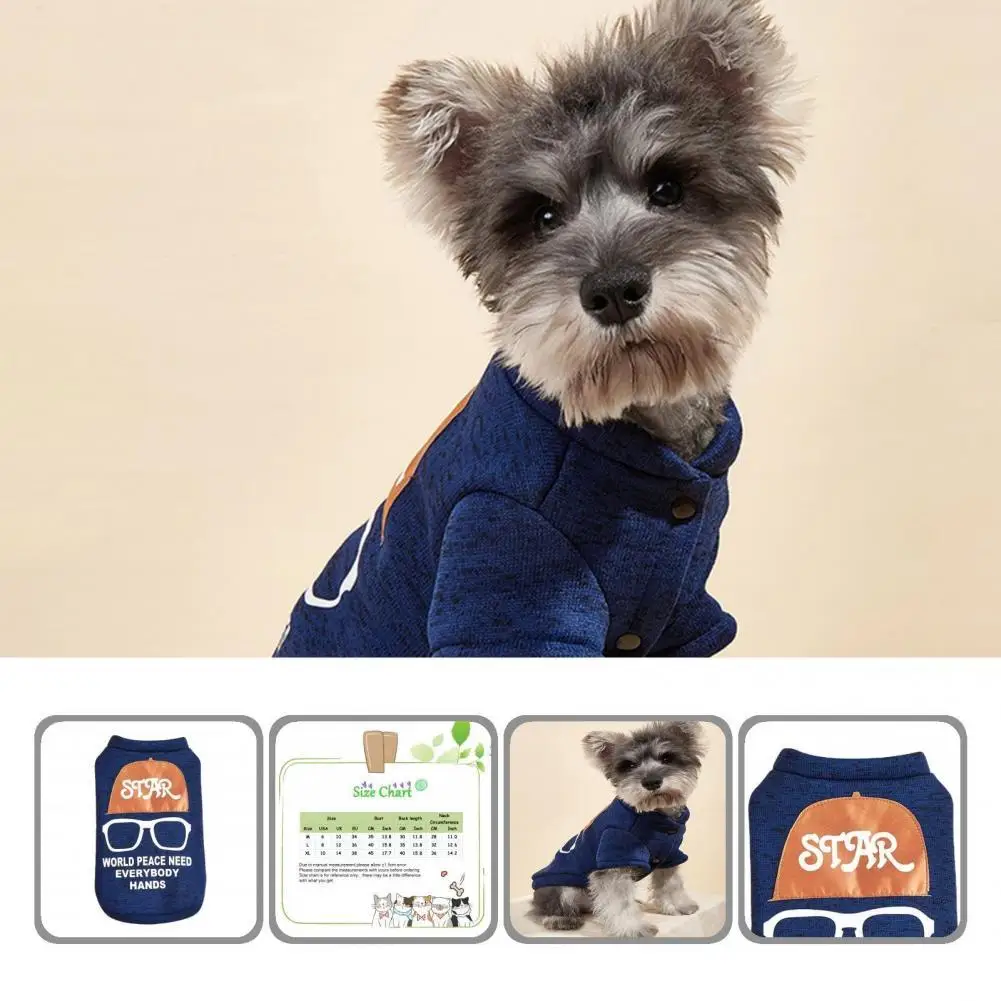 

Skin-friendly Stylish Pet Dogs Sweatshirt Clothes Two-leg Pet Clothes Letter Print Dogs Supplies