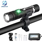 Супер яркий Перезаряжаемый велосипедный светодиодный фонарь, велосипедный фонарь, 4 режима освещения, поддержка зума, велосипесветильник с питанием от батареи 18650 ing