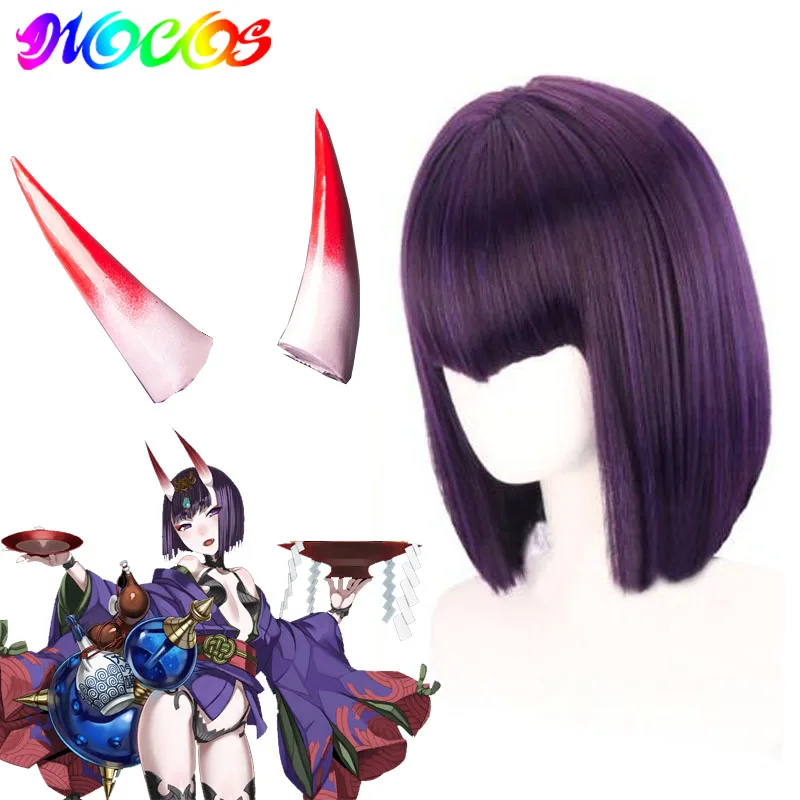 DIOCOS Fate Grand Order FGO Shuten Douji костюм для косплея парик головной убор рога реквизит