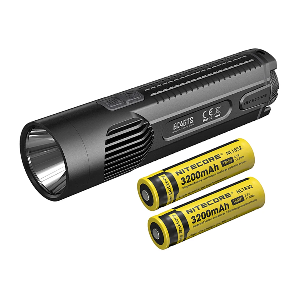 EC4GTS NL1832 NITECORE EC4GTS ручной фонарь CREE XHP35 HD светодиодный Макс 1800 люмен луч бросок 396 м тактический фонарь головной поисковый фонарь - Испускаемый цвет: EC4GTS NL1832