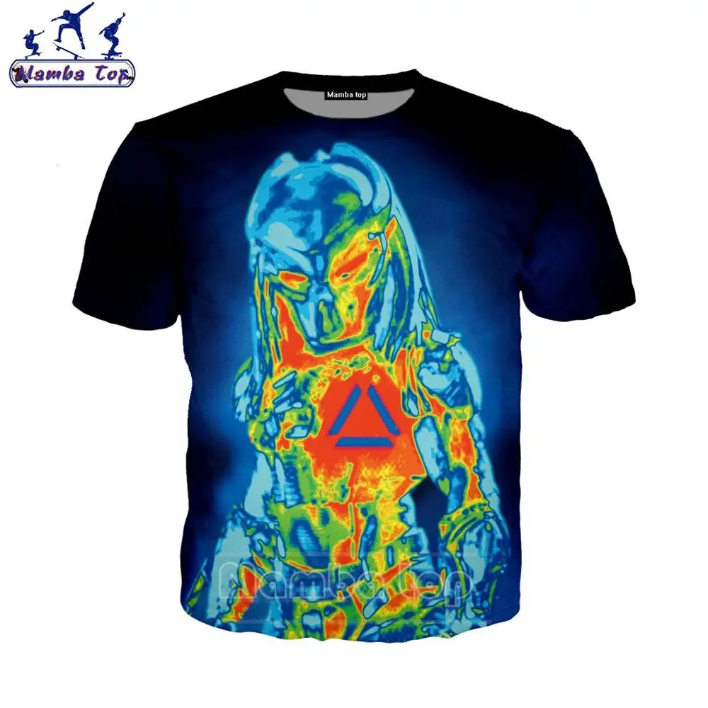 Футболка Мужская/Женская/мужская с 3D-принтом из фильма Хищник - купить по