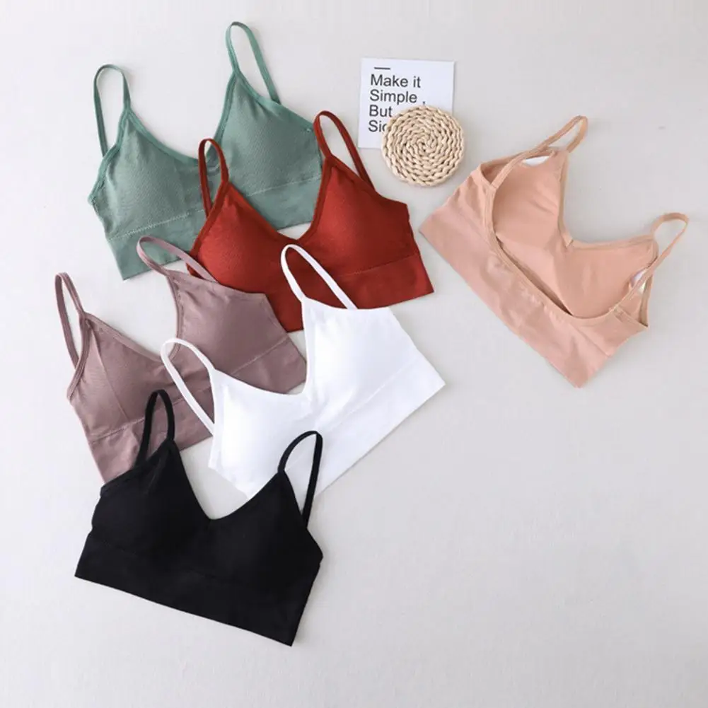 

Fashion Women U Back Sexy Mini Vest Female Streetwear V Neck Sleeveless Seamless Sports Bra Ladies Spiral Pattern Sling Vest