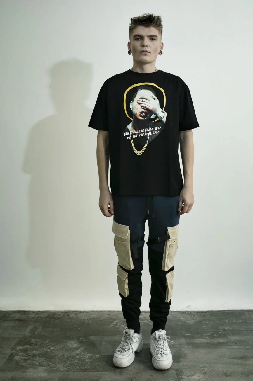 Хип хоп панк эластичный пояс спортивный тренажерный зал карго Гарем карандаш